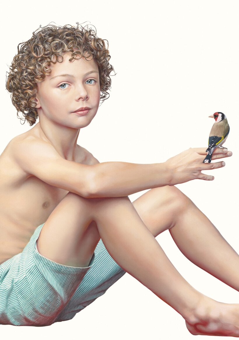 love is pop Rafael con jilguero